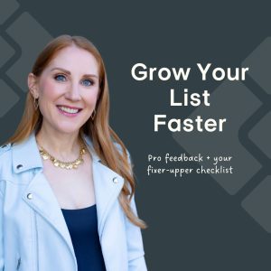 Your opt-in is the front door to your email + SMS list — let’s make sure it’s welcoming and irresistible.